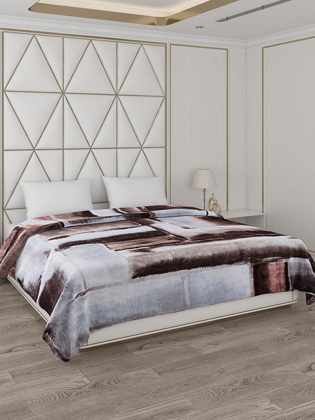 Printed Double Bed 800 GSM Blanket Bolt 1 Ply (Weight 4.3 kg)