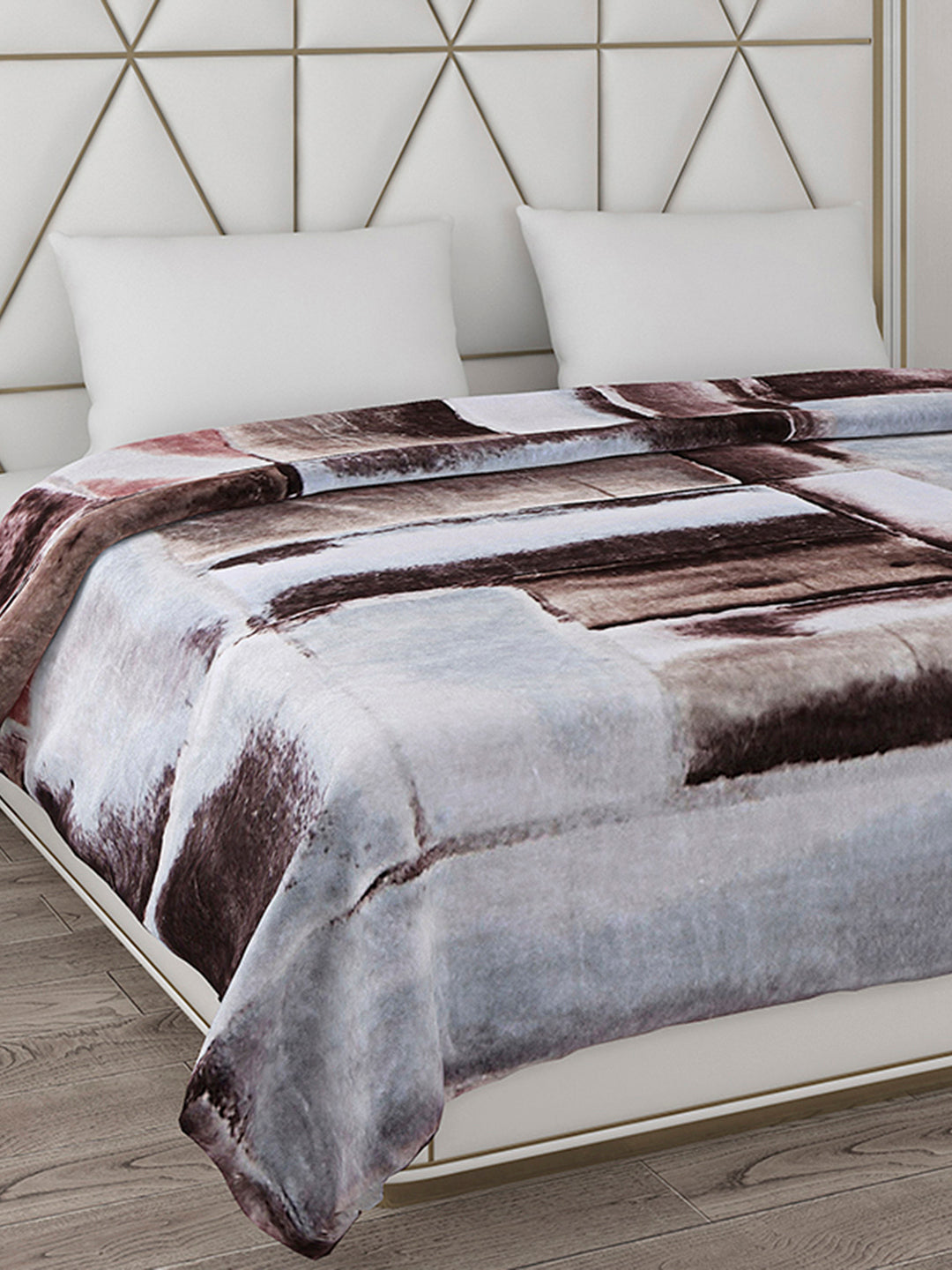 Printed Double Bed 800 GSM Blanket Bolt 1 Ply (Weight 4.3 kg)