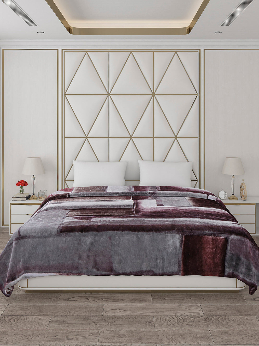 Printed Double Bed 800 GSM Blanket Bolt 1 Ply (Weight 4.3 kg)
