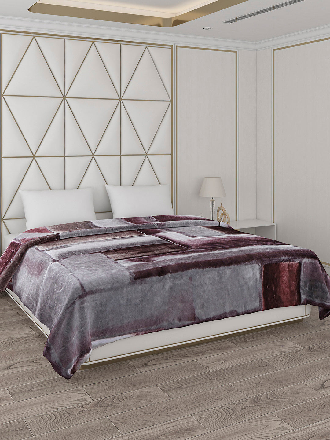 Printed Double Bed 800 GSM Blanket Bolt 1 Ply (Weight 4.3 kg)