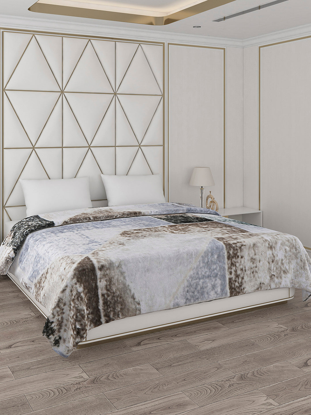 Printed Double Bed 800 GSM Blanket Bolt 1 Ply (Weight 4.3 kg)