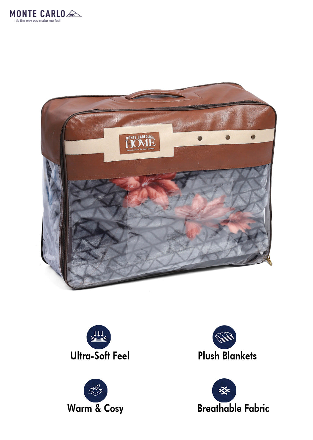 Printed Double Bed 800 GSM Blanket Bolt 1 Ply (Weight 4.3 kg)