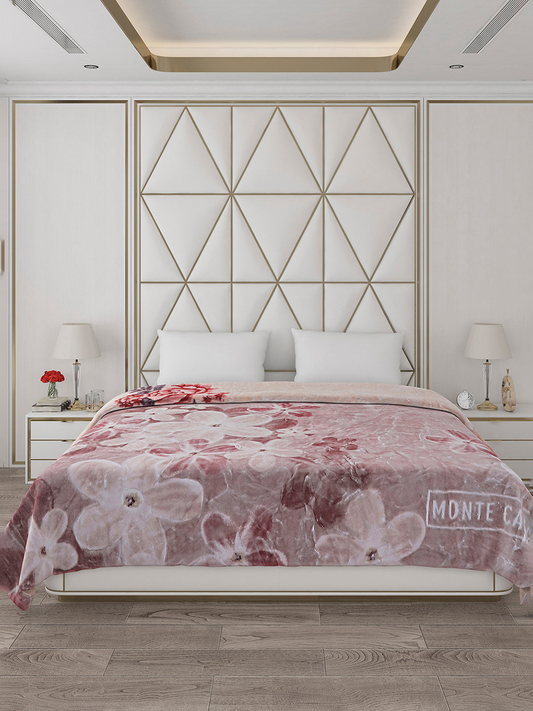 Printed Double Bed Blanket for Heavy Winter -2 Ply