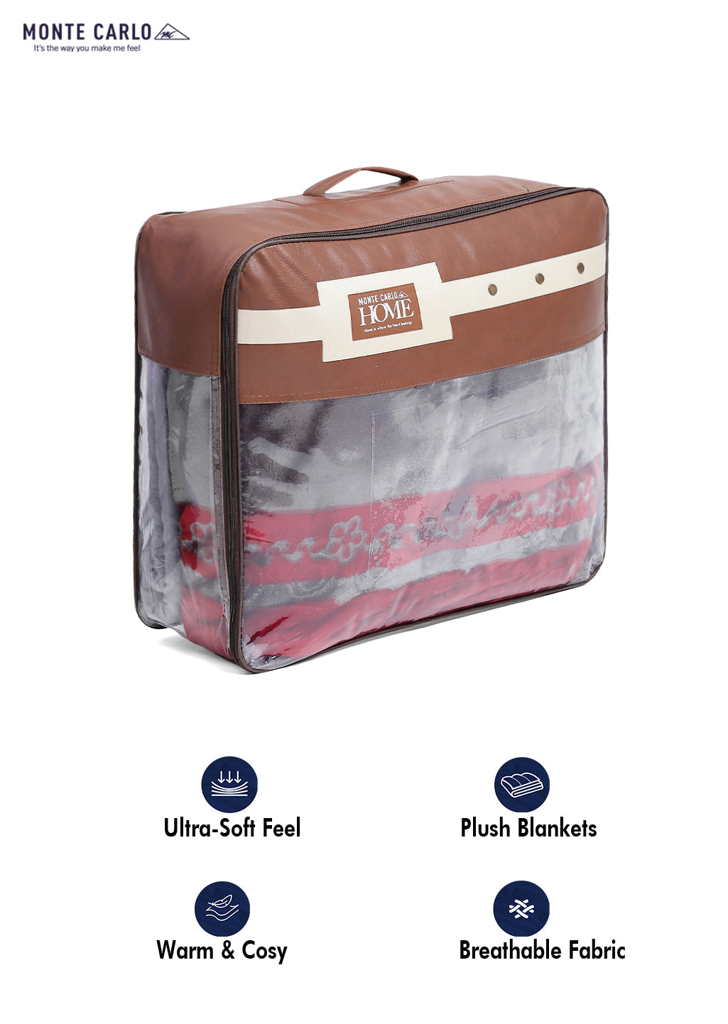 Printed Double Bed Blanket for Heavy Winter -2 Ply