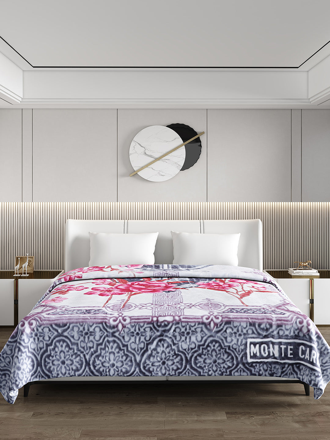 Printed Double Bed Blanket for Heavy Winter -2 Ply