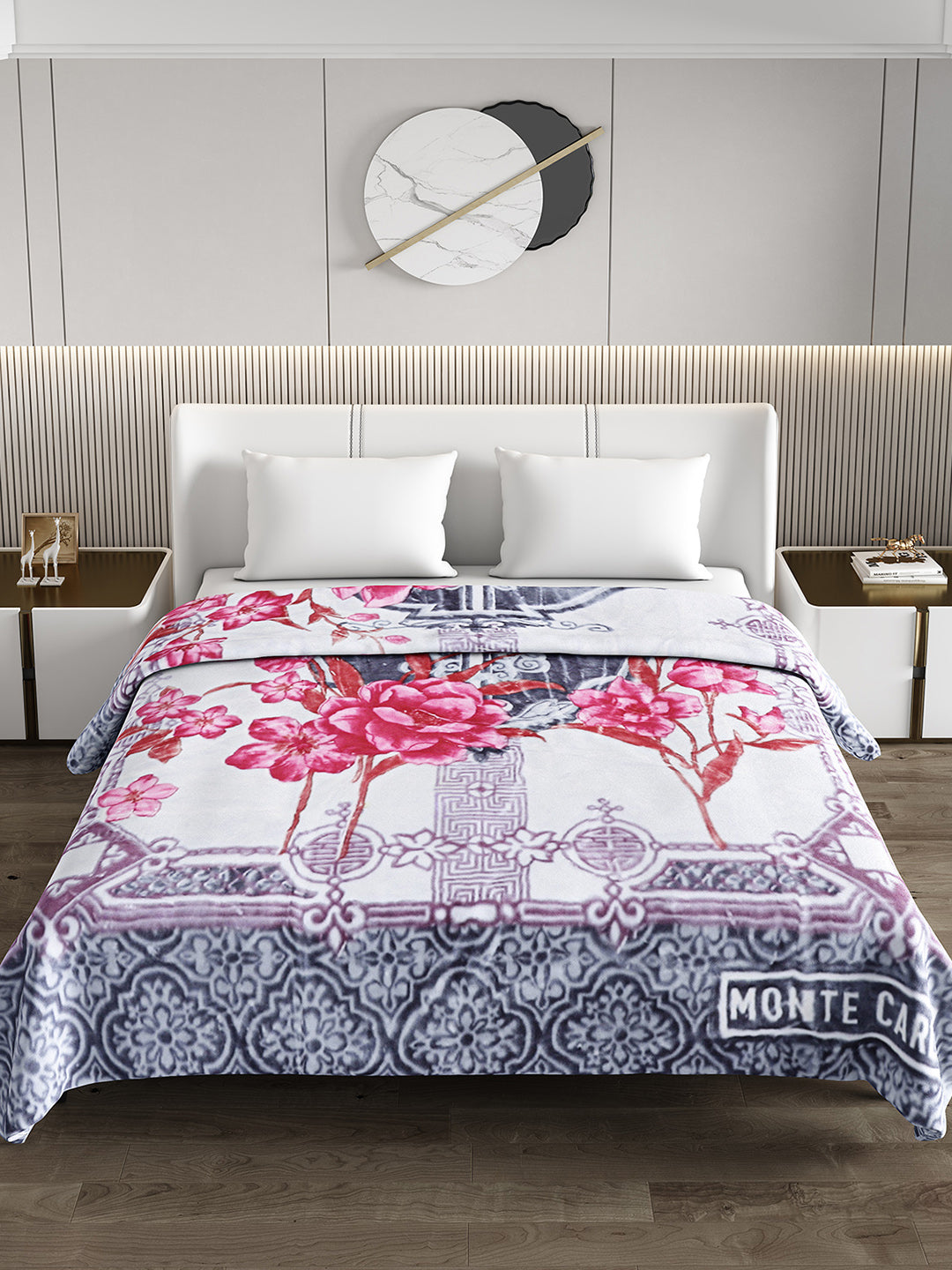 Printed Double Bed Blanket for Heavy Winter -2 Ply