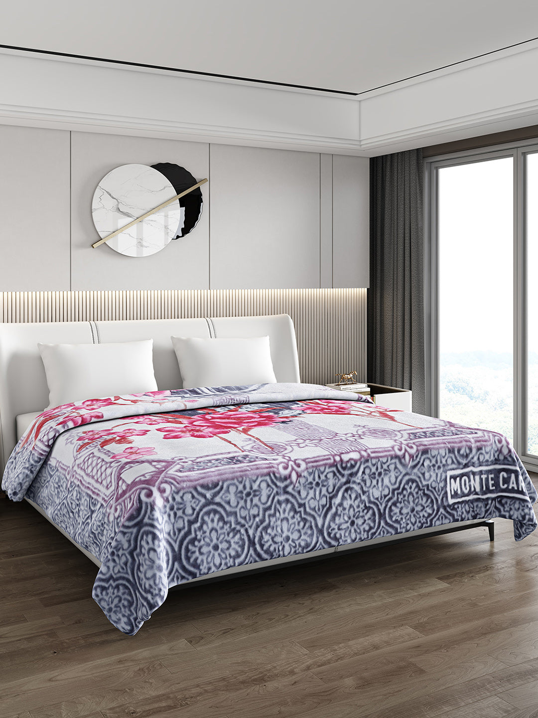 Printed Double Bed Blanket for Heavy Winter -2 Ply