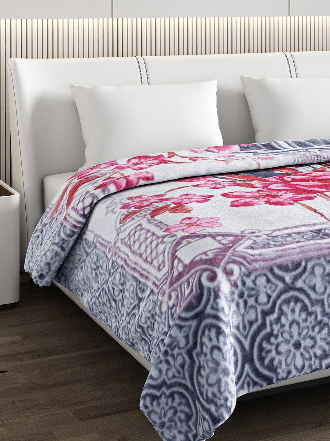 Printed Double Bed Blanket for Heavy Winter -2 Ply