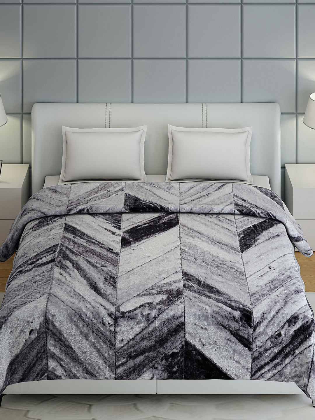 Printed Double Bed 1155 GSM Blanket Edenberg 2 Ply (Weight 6.1 kg)
