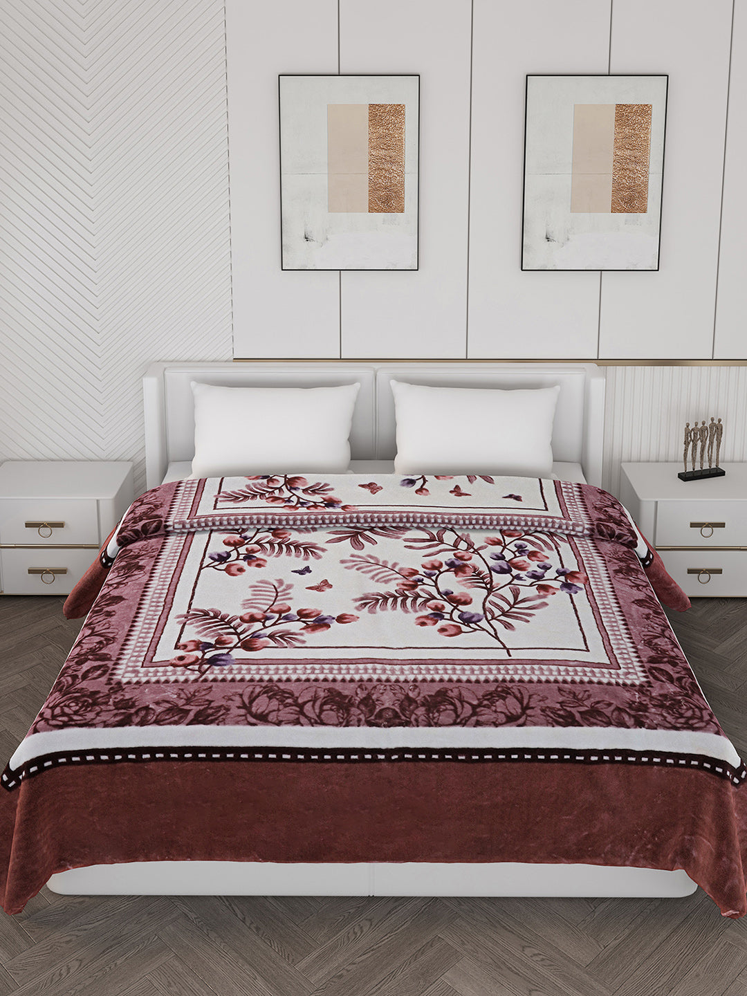 Printed Double Bed 928 GSM Blanket Embassy 1 Ply (Weight 4.9 kg)