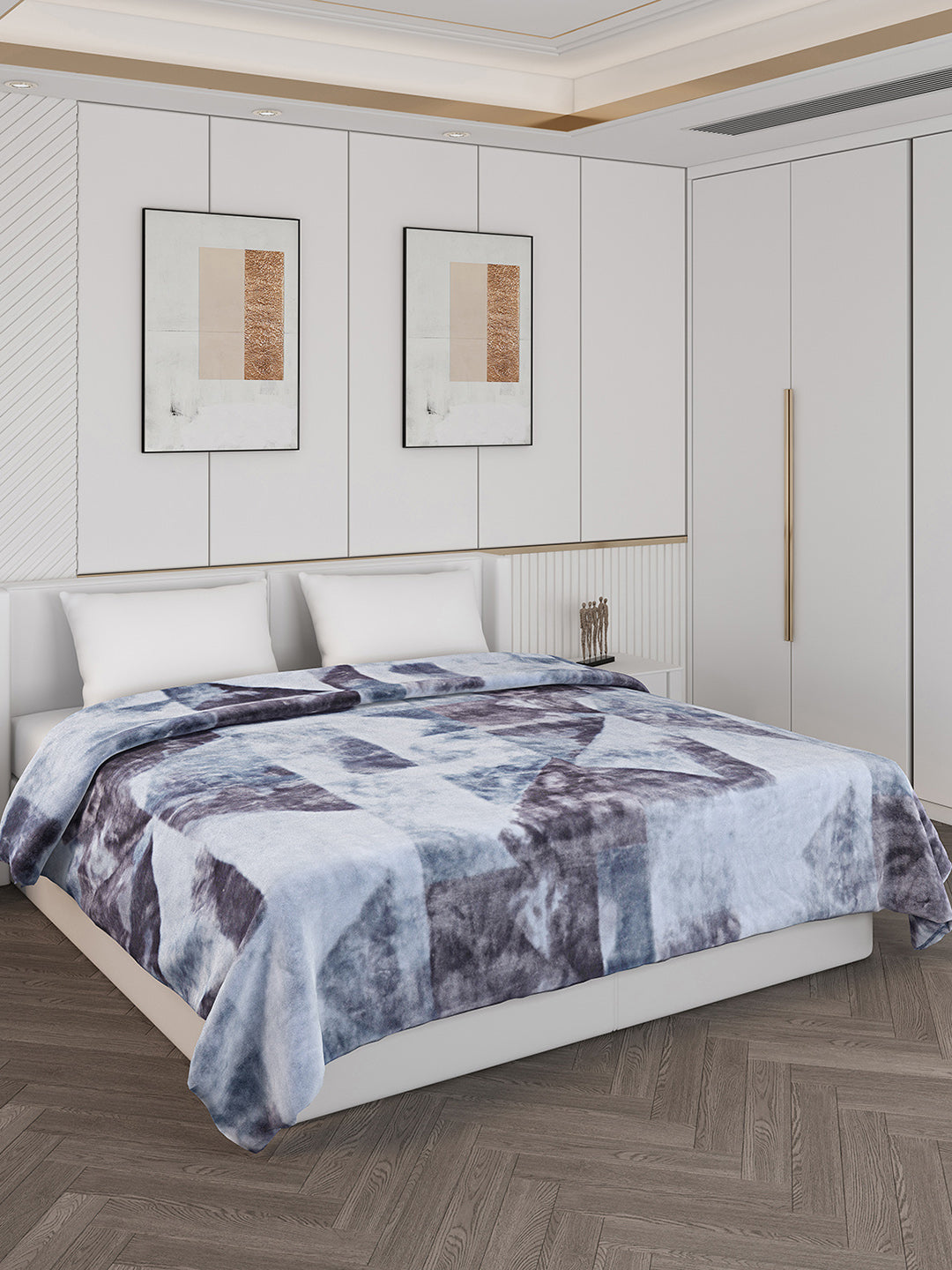 Printed Double Bed 900 GSM Blanket for Heavy Winter -1 Ply (Weight 4.9 kg)