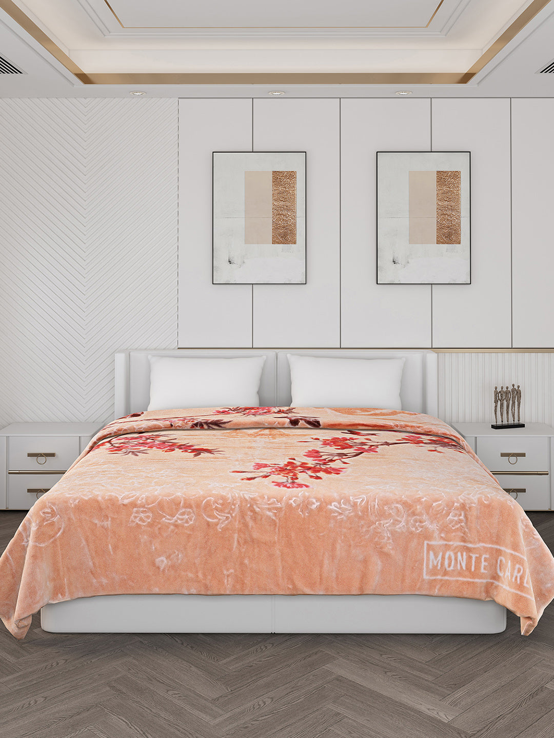 Printed Double Bed 850 GSM Blanket for Heavy Winter -2 Ply (Weight 4.7 kg)