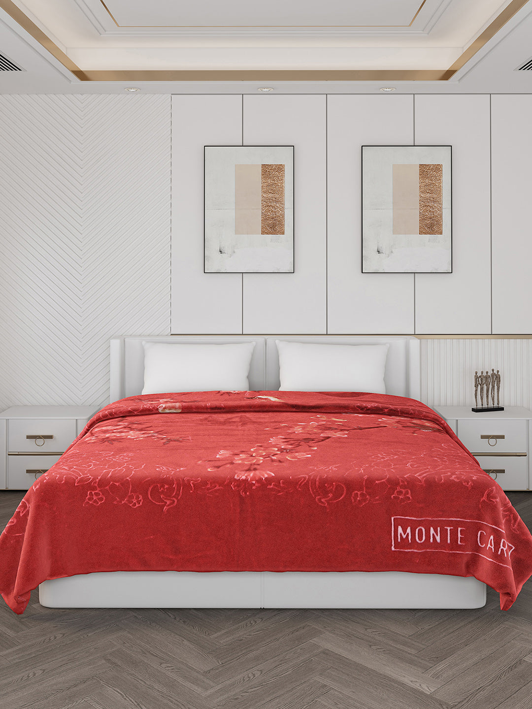 Printed Double Bed 850 GSM Blanket for Heavy Winter -2 Ply (Weight 4.7 kg)