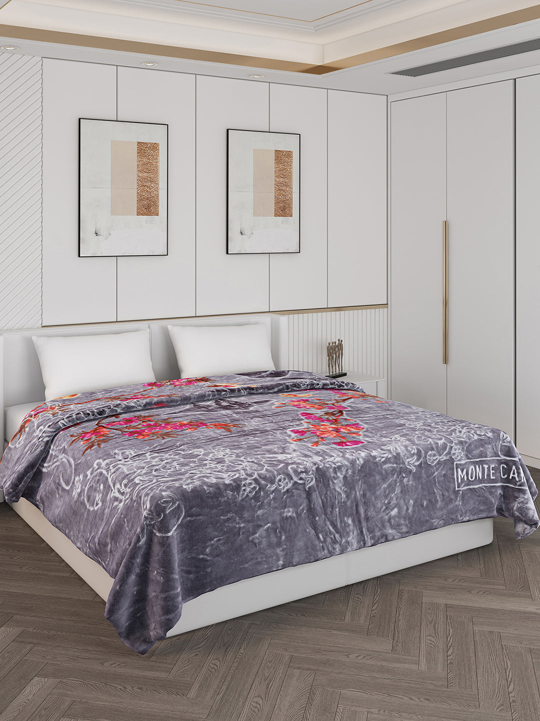 Printed Double Bed 890 GSM Blanket Emperor 2 Ply (Weight 4.7 kg)