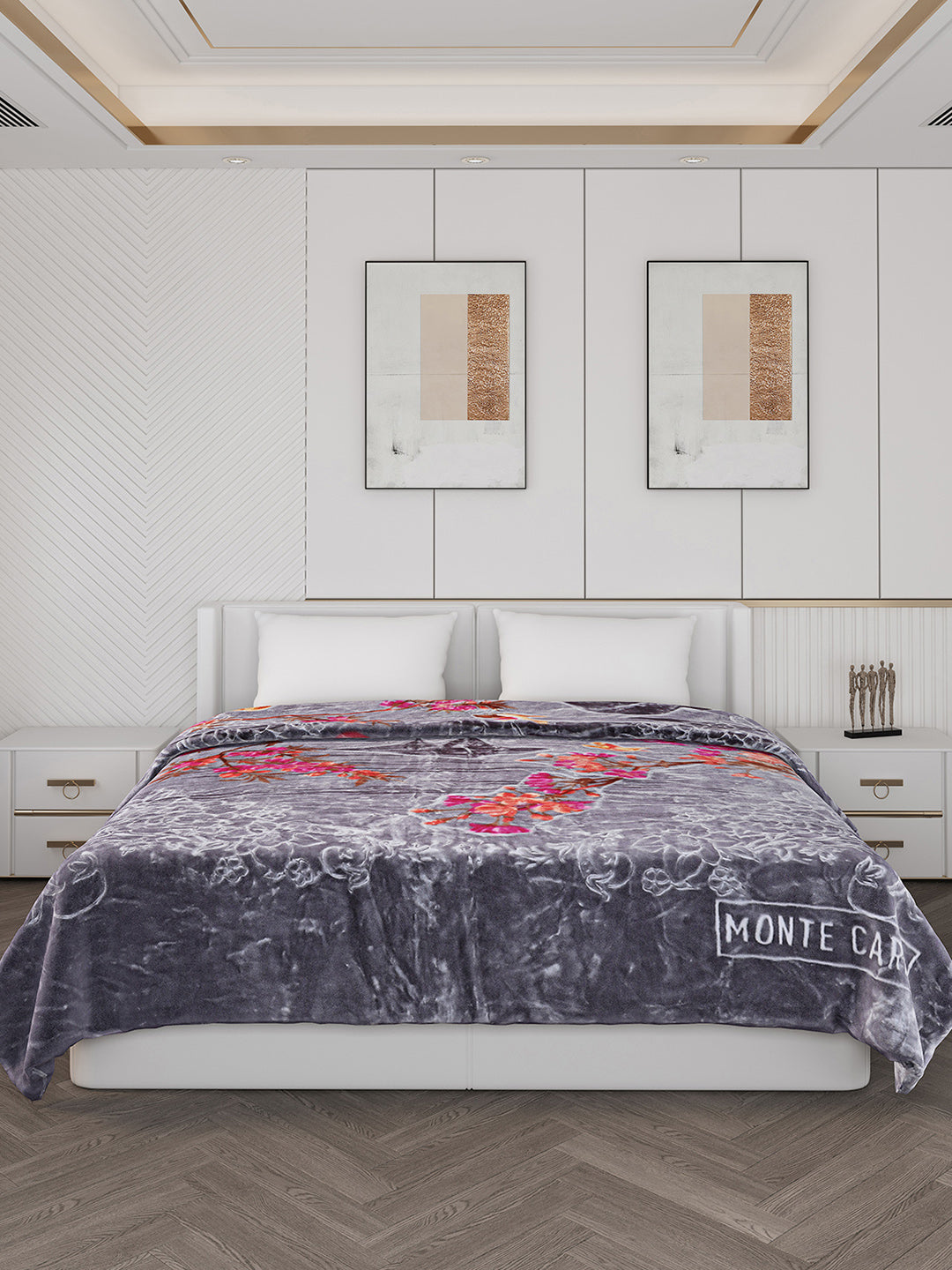 Printed Double Bed 850 GSM Blanket for Heavy Winter -2 Ply (Weight 4.7 kg)