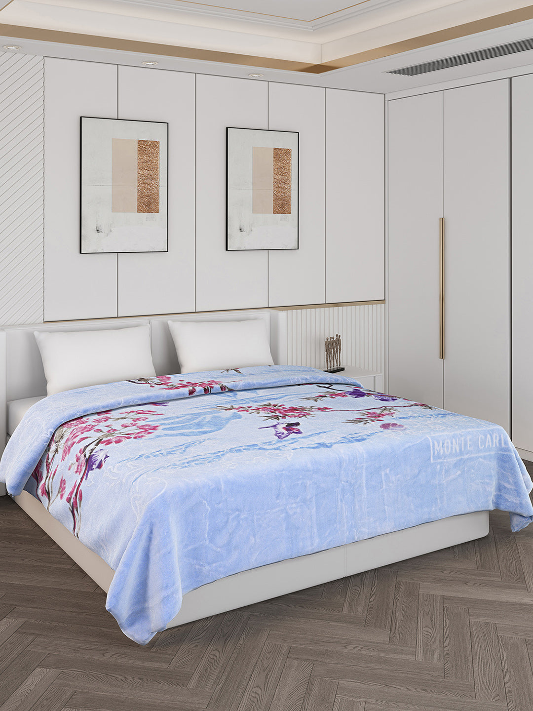 Printed Double Bed 850 GSM Blanket for Heavy Winter -2 Ply (Weight 4.7 kg)