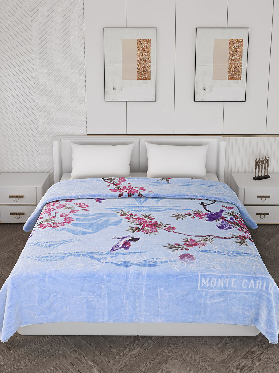 Printed Double Bed 850 GSM Blanket for Heavy Winter -2 Ply (Weight 4.7 kg)