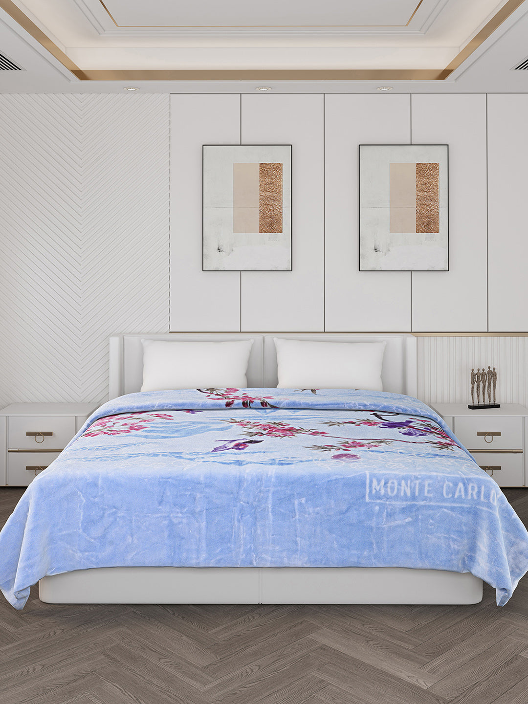 Printed Double Bed 850 GSM Blanket for Heavy Winter -2 Ply (Weight 4.7 kg)
