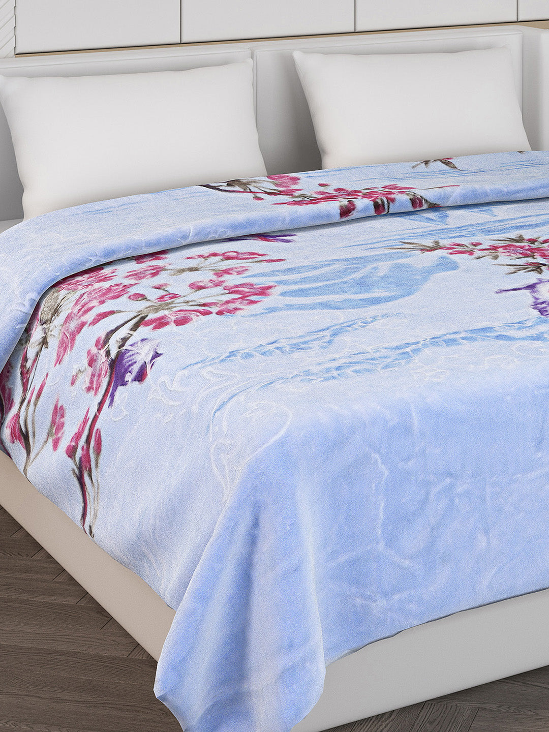 Printed Double Bed 850 GSM Blanket for Heavy Winter -2 Ply (Weight 4.7 kg)