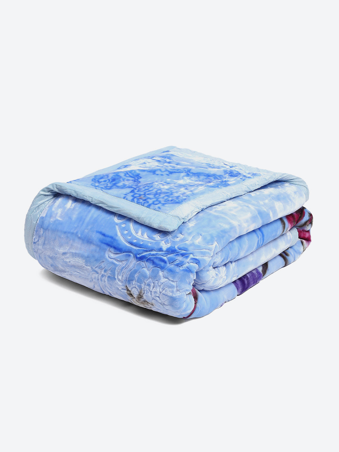 Printed Double Bed 850 GSM Blanket for Heavy Winter -2 Ply (Weight 4.7 kg)