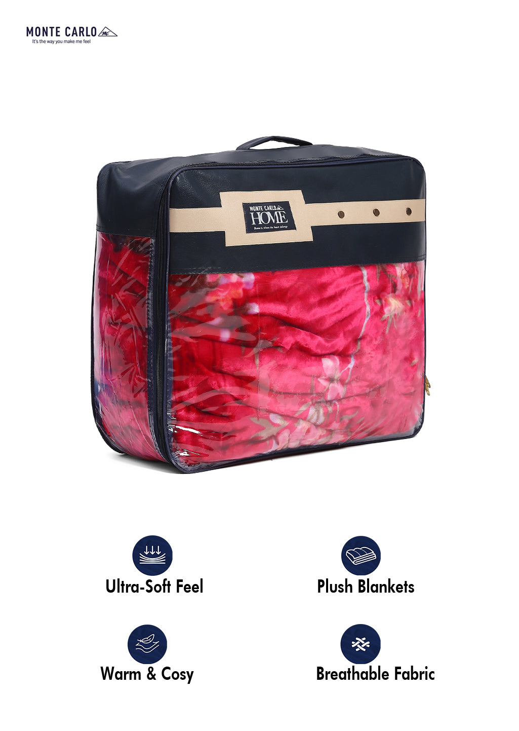 Printed Double Bed 850 GSM Blanket for Heavy Winter -2 Ply (Weight 4.7 kg)