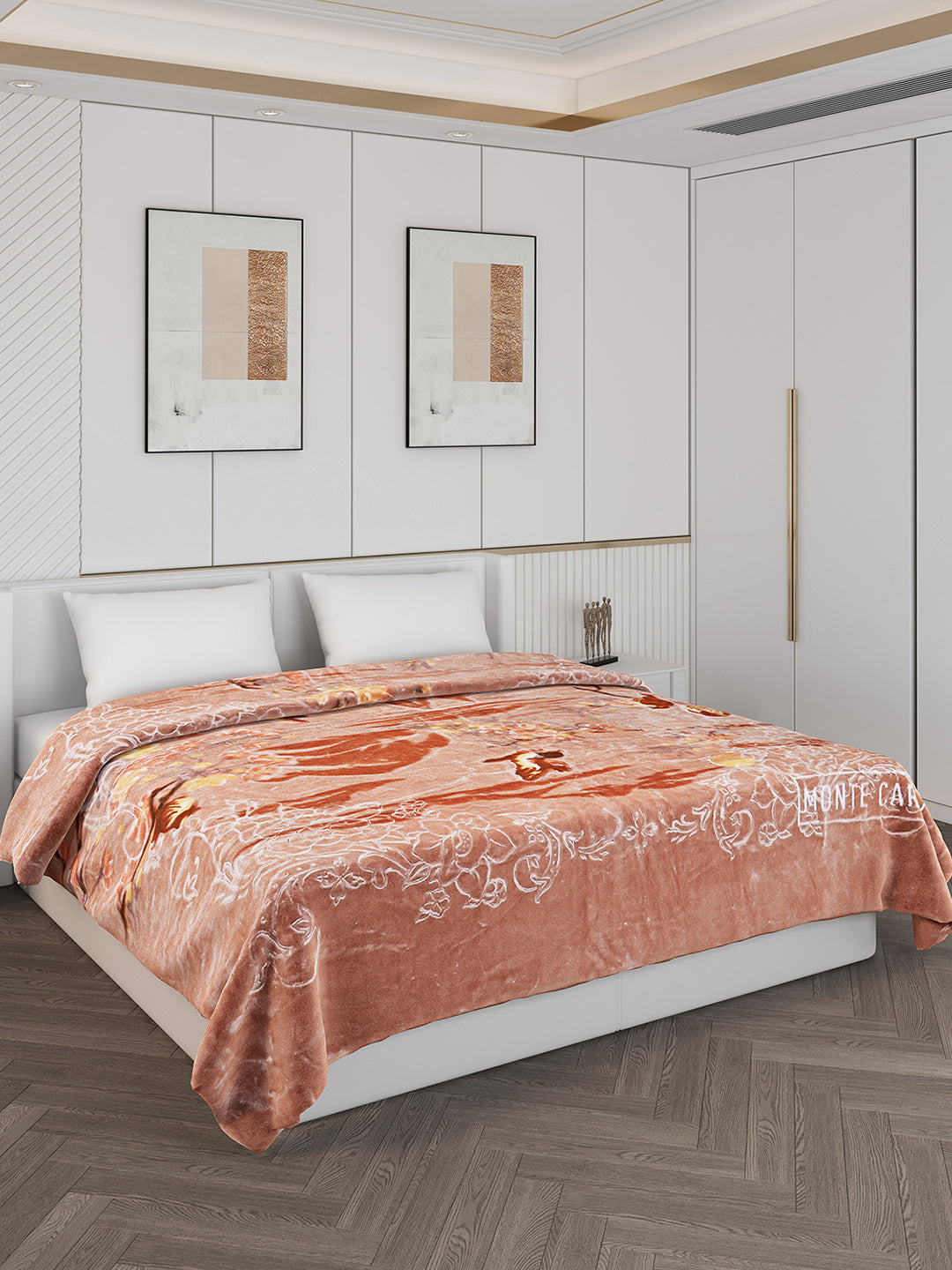 Printed Double Bed 850 GSM Blanket for Heavy Winter -2 Ply (Weight 4.7 kg)