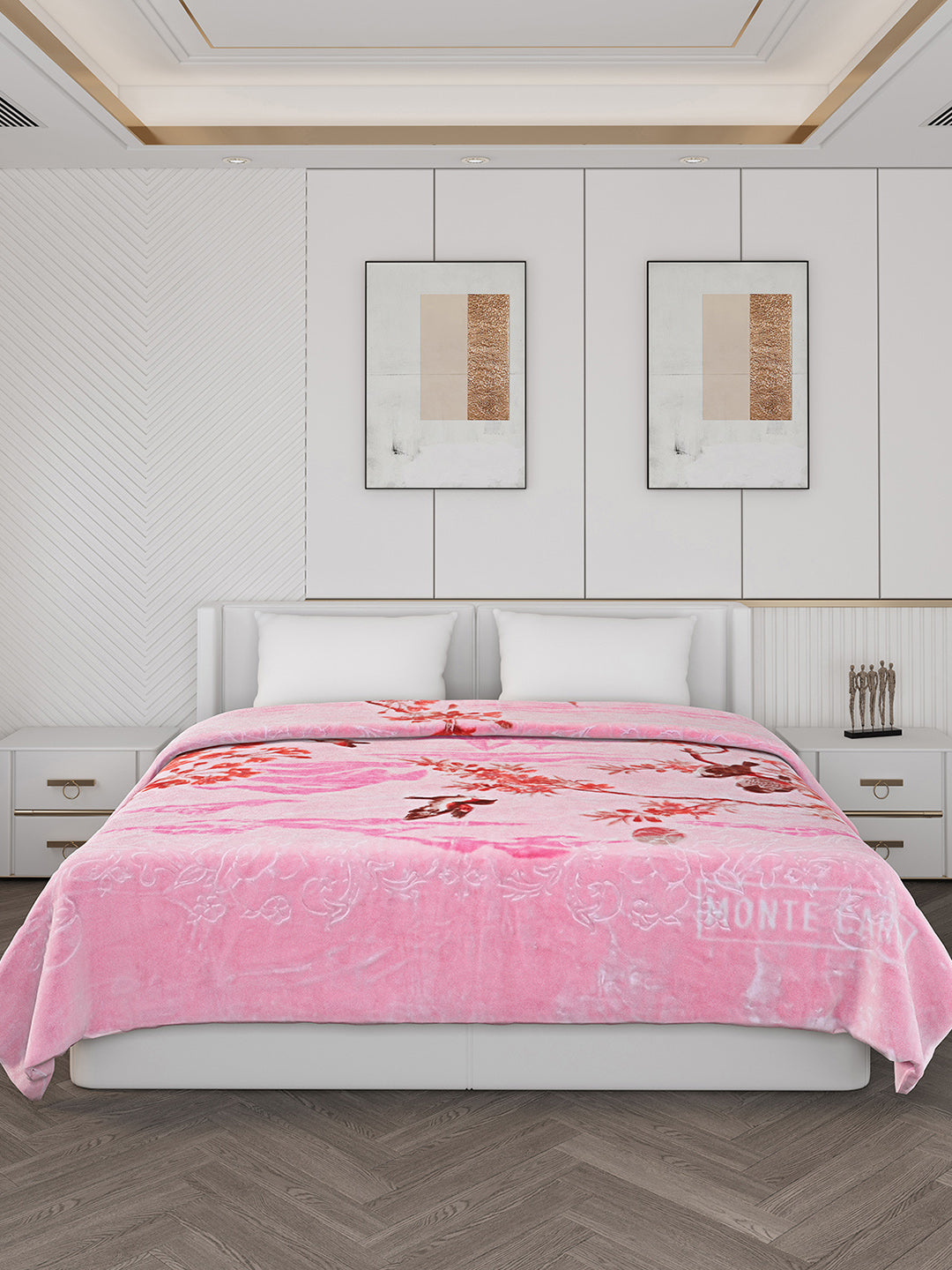 Printed Double Bed 850 GSM Blanket for Heavy Winter -2 Ply (Weight 4.7 kg)