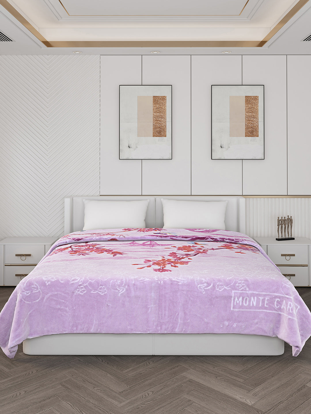 Printed Double Bed 850 GSM Blanket for Heavy Winter -2 Ply (Weight 4.7 kg)