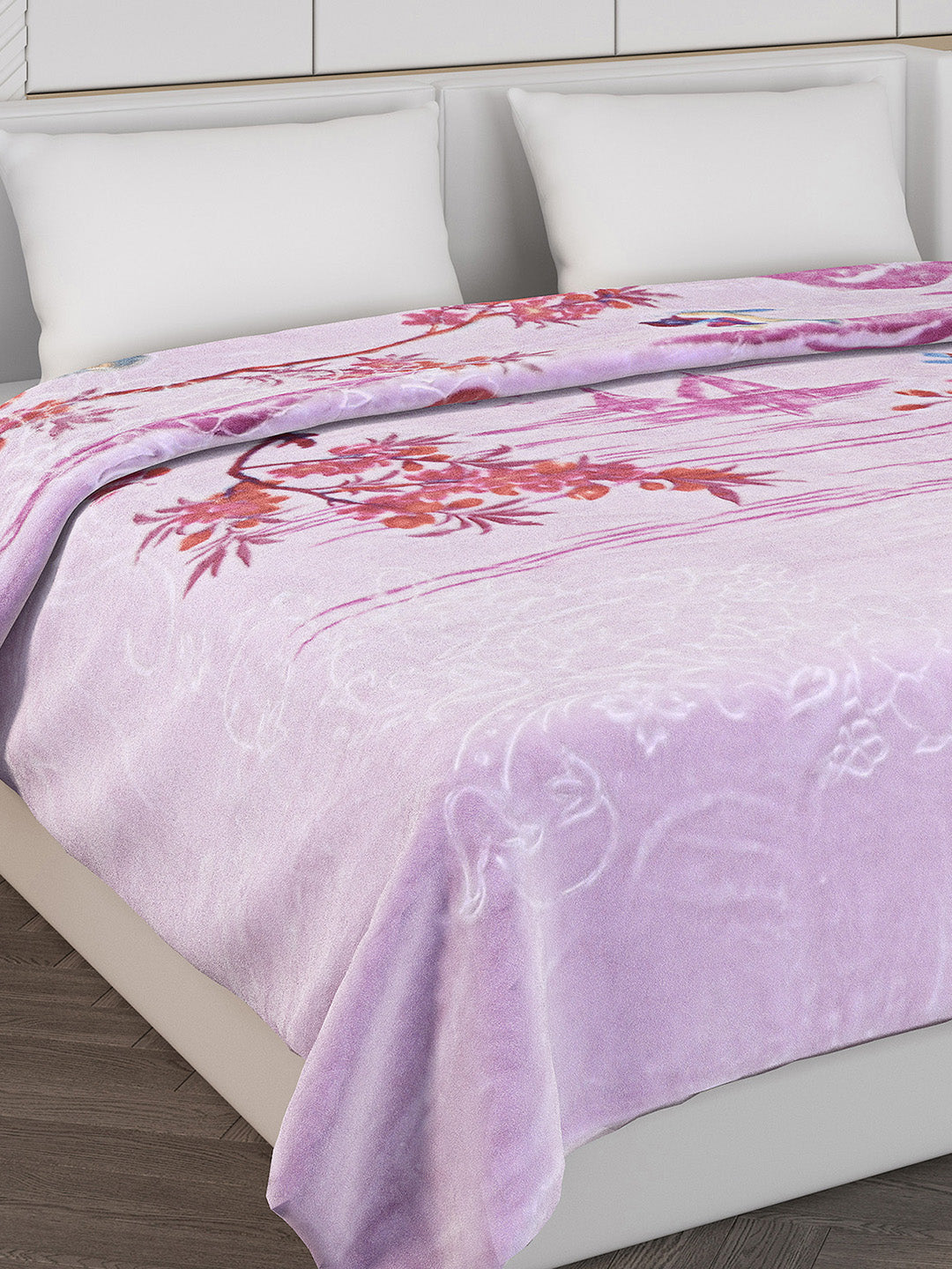 Printed Double Bed 850 GSM Blanket for Heavy Winter -2 Ply (Weight 4.7 kg)