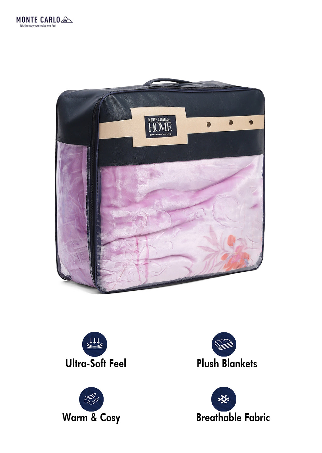 Printed Double Bed 850 GSM Blanket for Heavy Winter -2 Ply (Weight 4.7 kg)