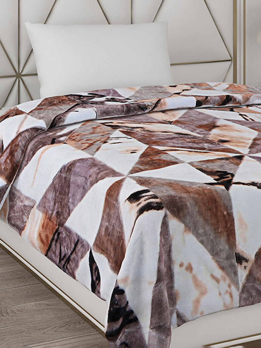 Printed Single Bed 596 GSM Blanket Everest 2 Ply (Weight 2.1 kg)