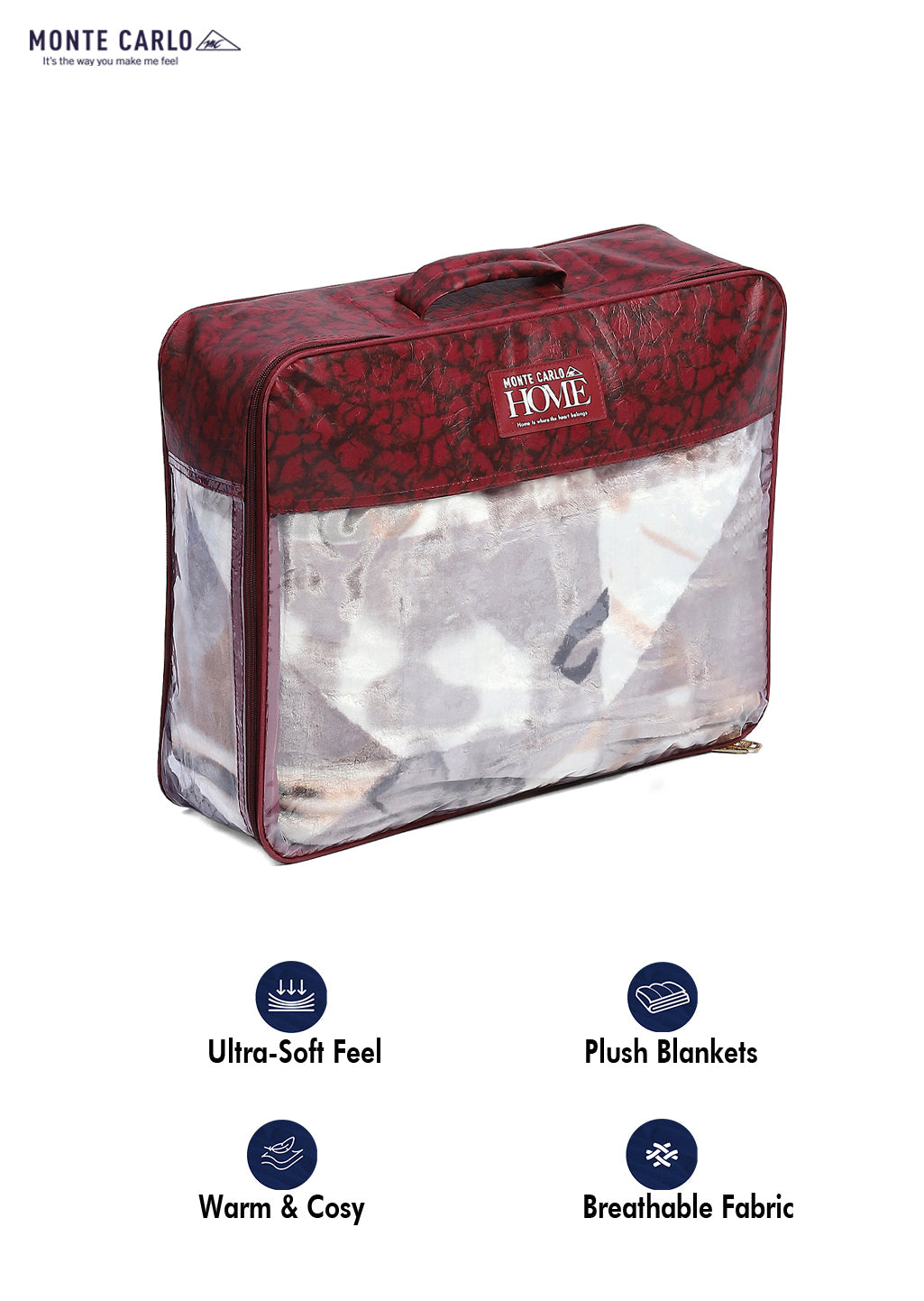 Printed Single Bed 596 GSM Blanket Everest 2 Ply (Weight 2.1 kg)
