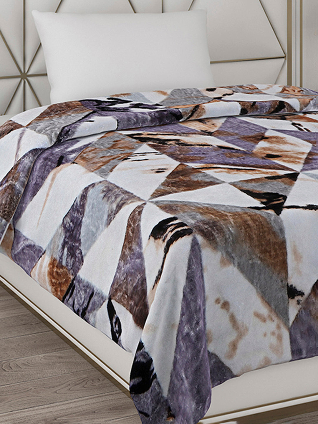 Printed Single Bed 596 GSM Blanket Everest 2 Ply (Weight 2.1 kg)