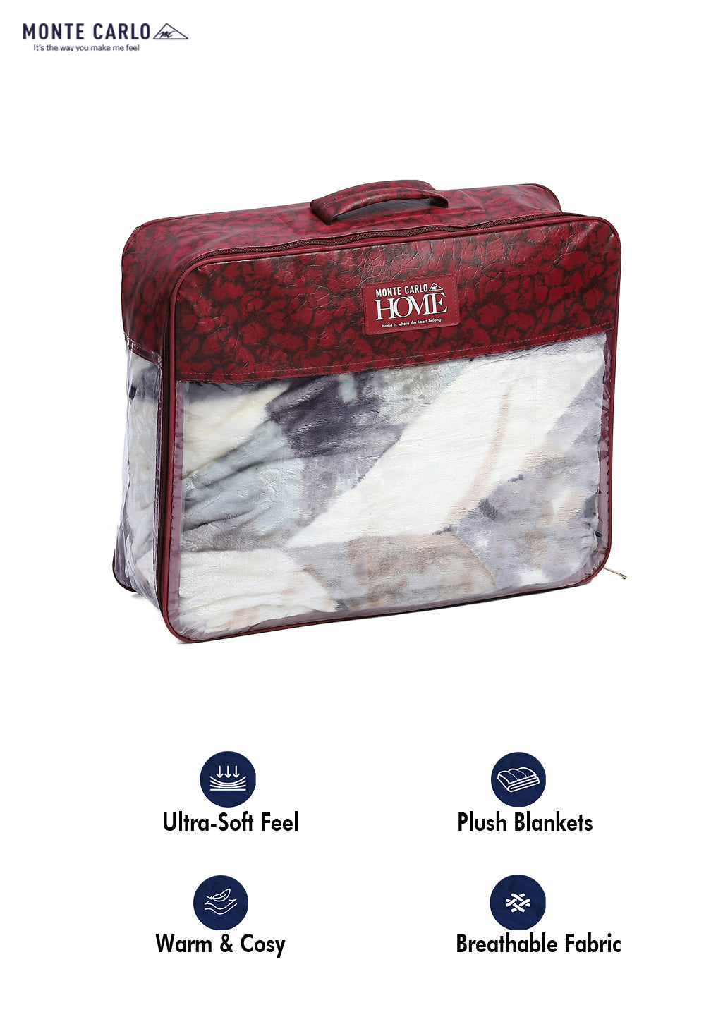 Printed Single Bed 596 GSM Blanket Everest 2 Ply (Weight 2.1 kg)