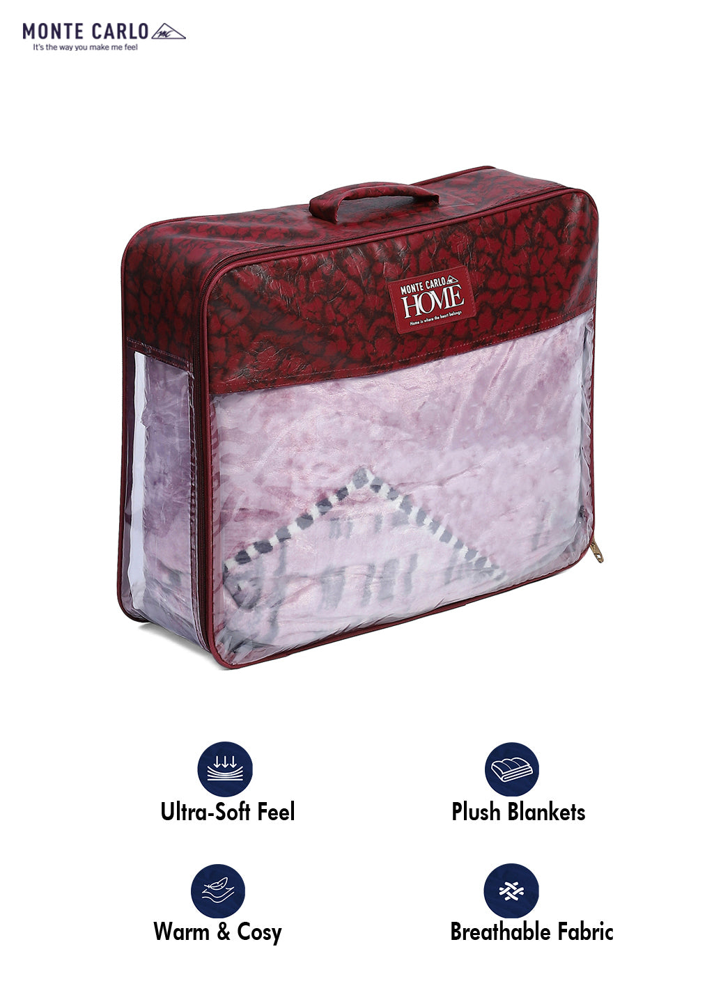 Printed Single Bed 596 GSM Blanket Everest 2 Ply (Weight 2.1 kg)