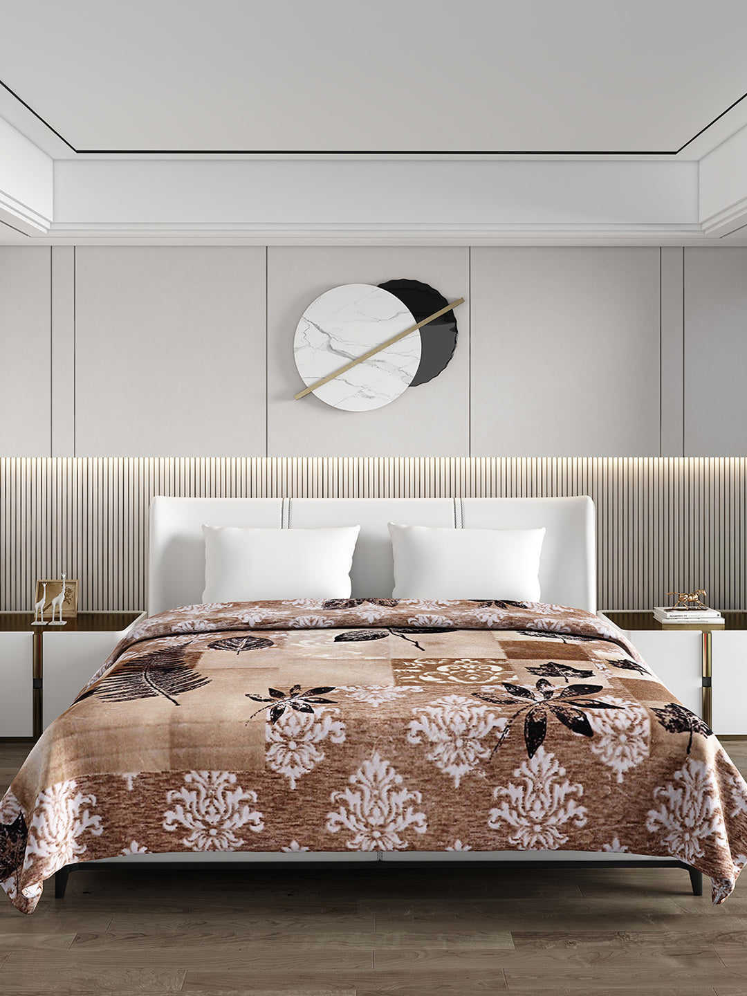 Printed Double Bed 1174 GSM Blanket Firdous 2 Ply (Weight 6.2 kg)