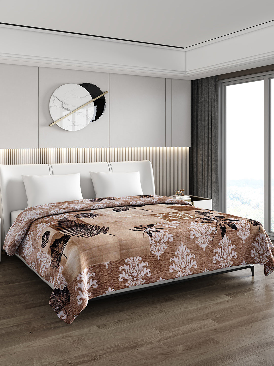Printed Double Bed 1174 GSM Blanket Firdous 2 Ply (Weight 6.2 kg)
