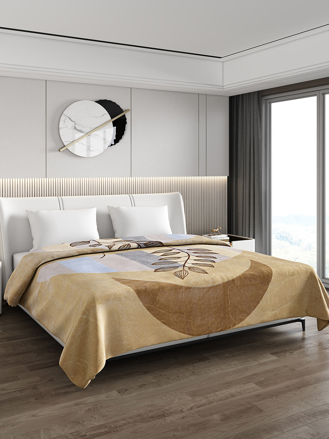 Printed Double Bed 1174 GSM Blanket Firdous 2 Ply (Weight 6.2 kg)