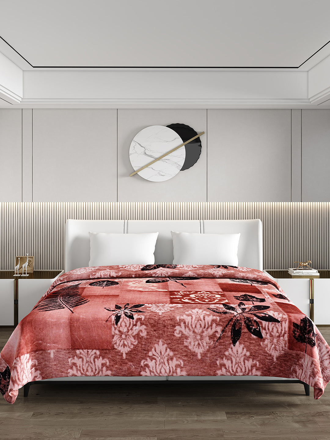 Printed Double Bed 1174 GSM Blanket Firdous 2 Ply (Weight 6.2 kg)