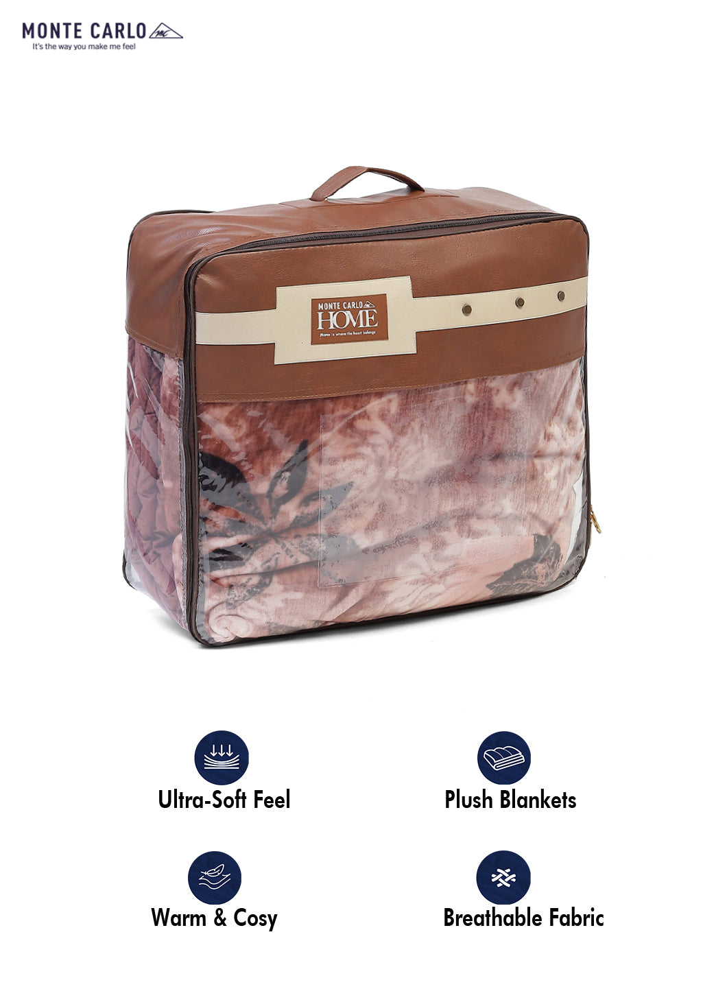 Printed Double Bed 1174 GSM Blanket Firdous 2 Ply (Weight 6.2 kg)