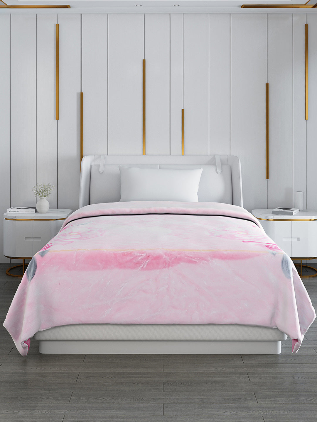Printed Single Bed 852 GSM Blanket Galaxy 2 Ply (Weight 3 kg)