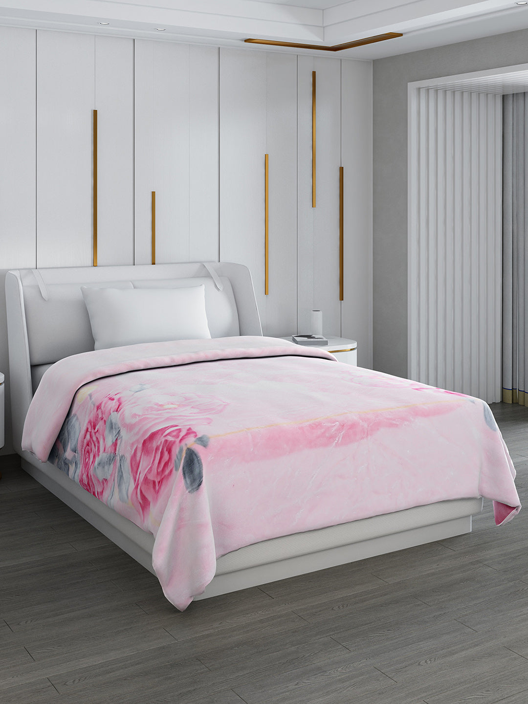 Printed Single Bed 852 GSM Blanket Galaxy 2 Ply (Weight 3 kg)