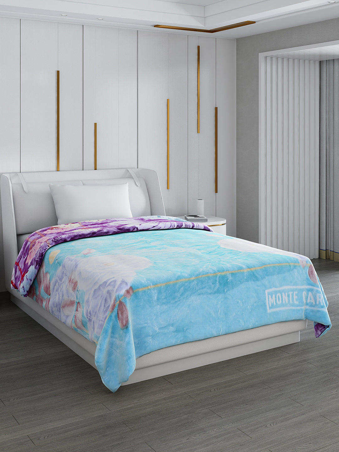 Printed Single Bed 852 GSM Blanket Galaxy 2 Ply (Weight 3 kg)