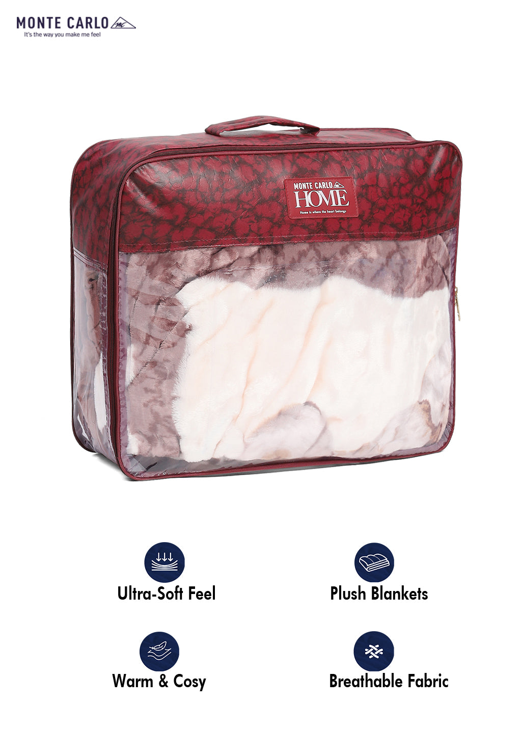 Printed Single Bed Blanket for Mild Winter -2 Ply