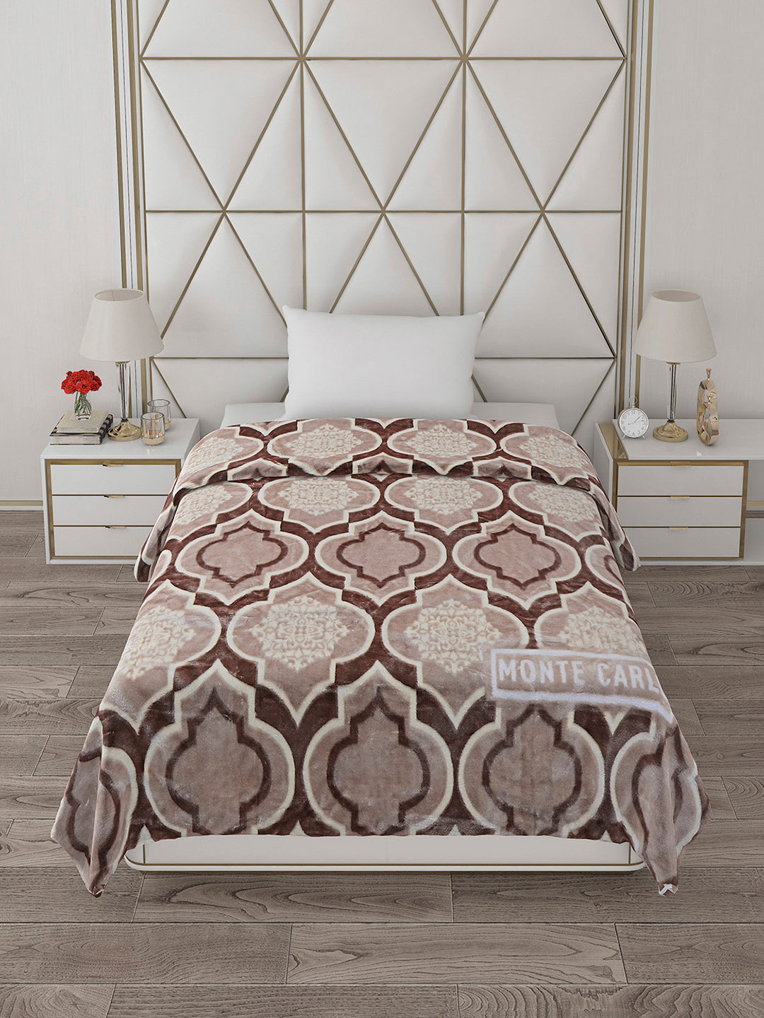 Printed Single Bed Reversible Blanket 2 Ply, 568 GSM, 2 kg (Glamour)