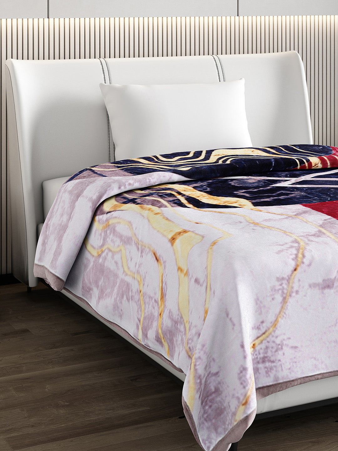 Printed Single Bed Blanket for Heavy Winter -3 Ply