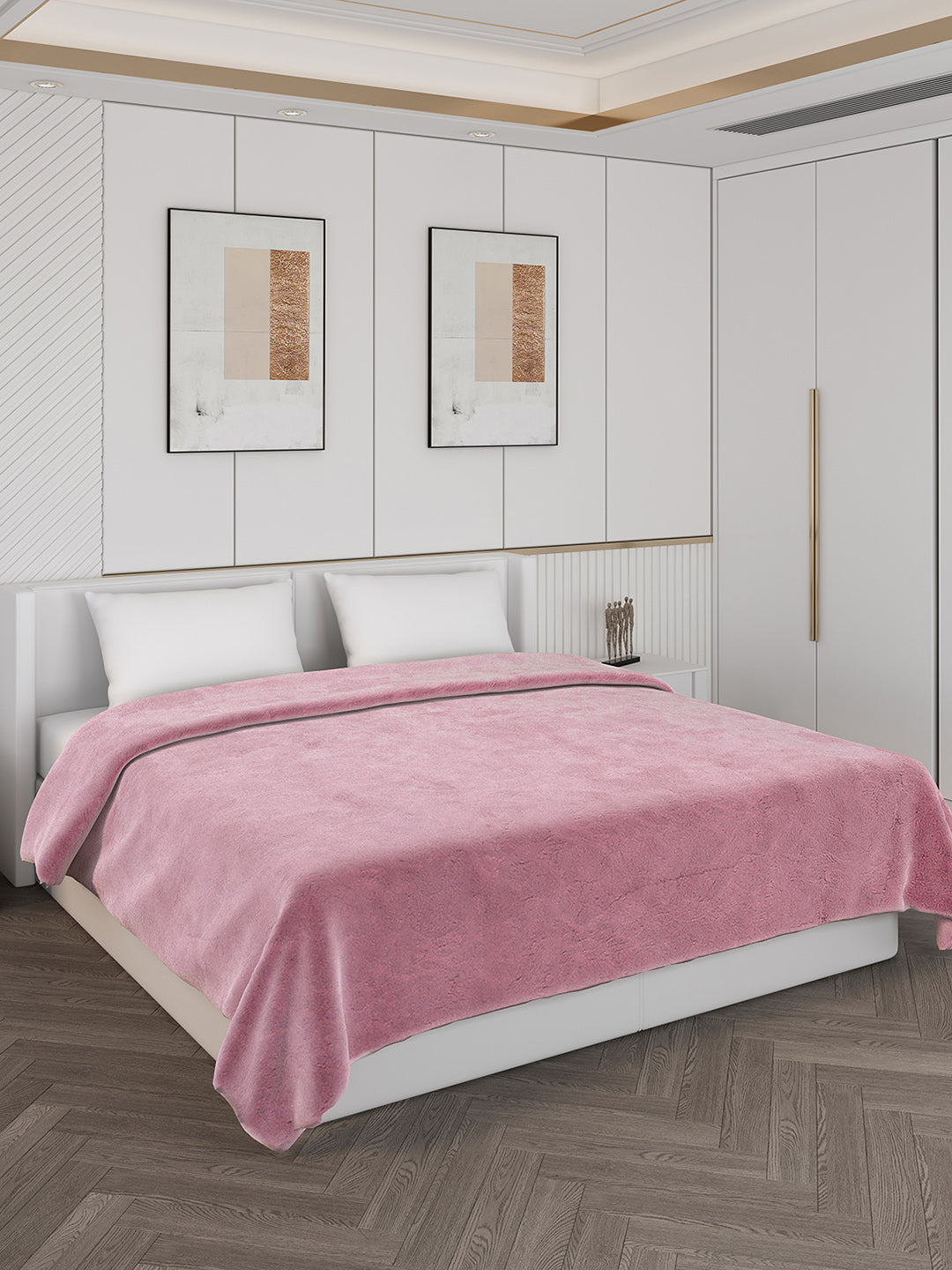 Self Design Double Bed 1000 GSM Blanket Henry 2 Ply (Weight 6.3 kg)