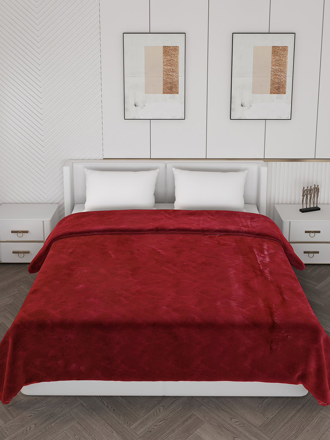 Self Design Double Bed 1000 GSM Blanket Henry 2 Ply (Weight 6.3 kg)