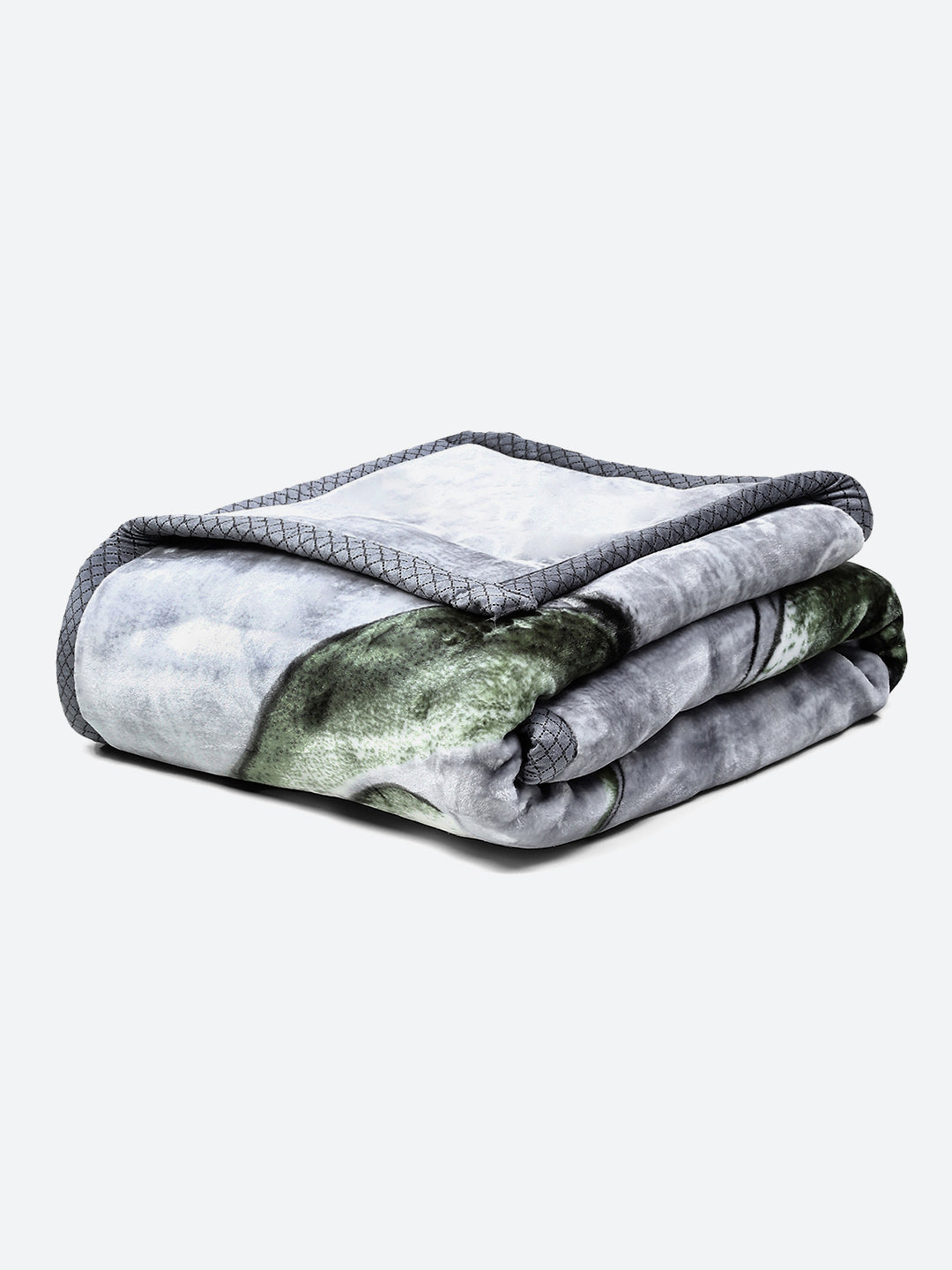 Floral Print Double Bed 947 GSM Blanket for Heavy Winter -2 Ply (Weight 5 kg)