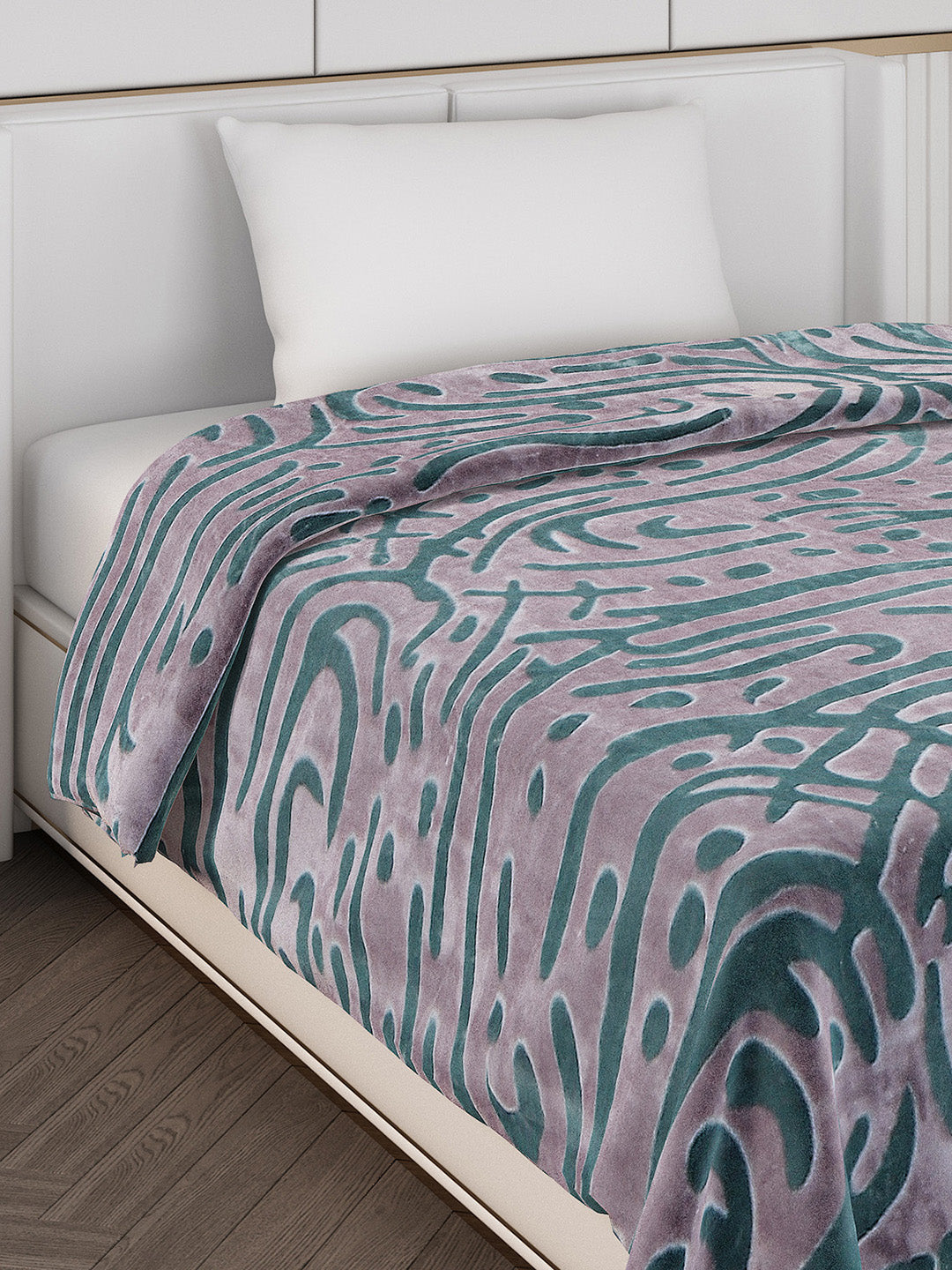 Printed Single Bed 710 GSM Blanket Ignis 2 Ply (Weight 2.5 kg)